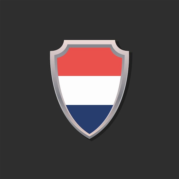 Иллюстрация шаблона флага нидерландов