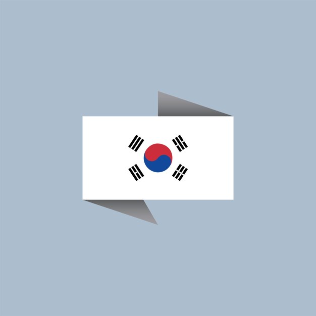 벡터 한국 국기 템플릿의 그림