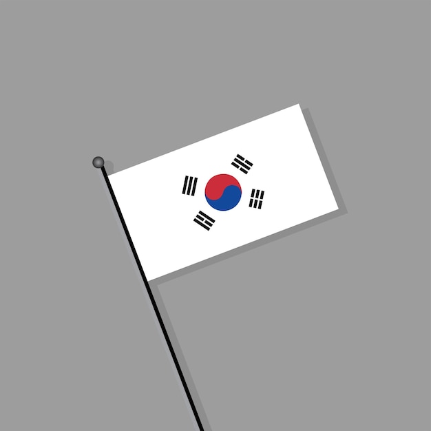 벡터 한국 국기 템플릿의 그림