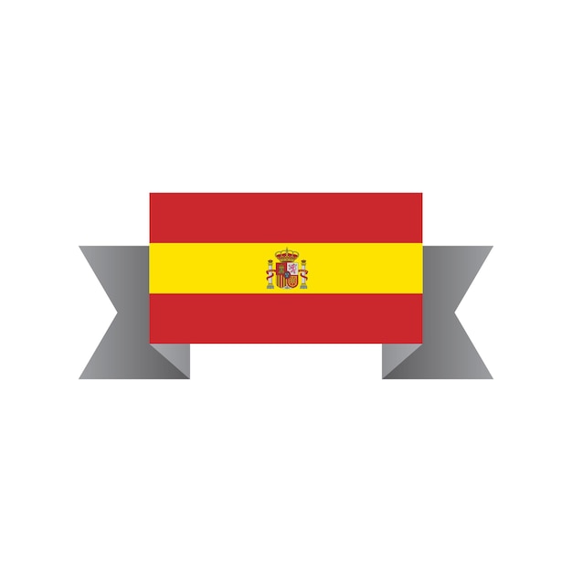 벡터 스페인 국기 템플릿의 그림