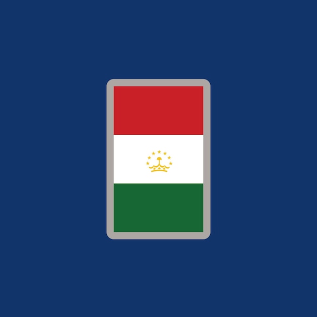 Иллюстрация шаблона флага таджикистана