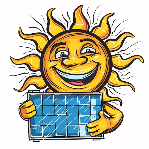 Illustration_of_the_sun_holding_a_solar_panel