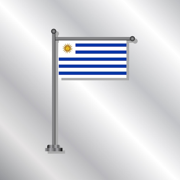 Иллюстрация шаблона флага уругвая