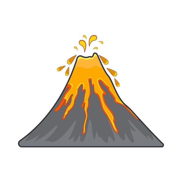 火山のイラスト