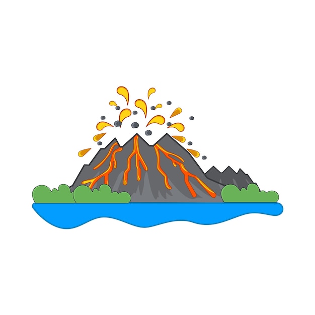 火山のイラスト