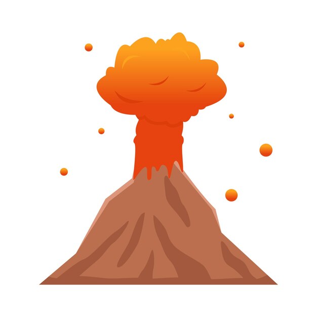 ベクトル 火山のイラスト