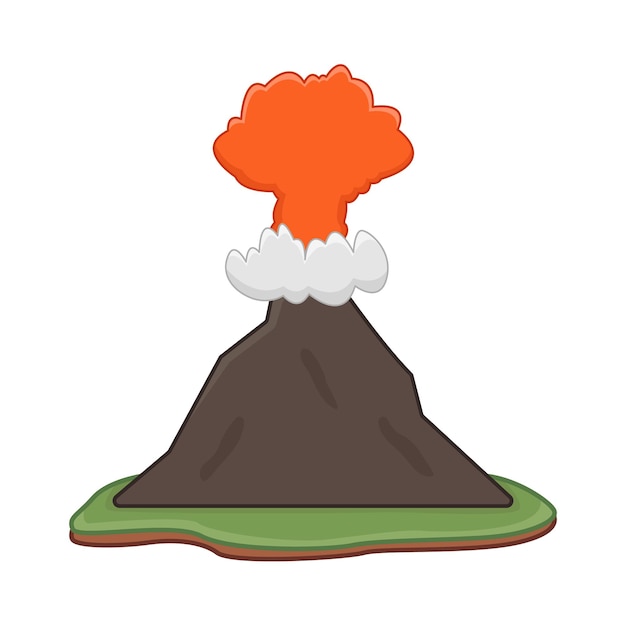 Вектор Иллюстрация вулкана