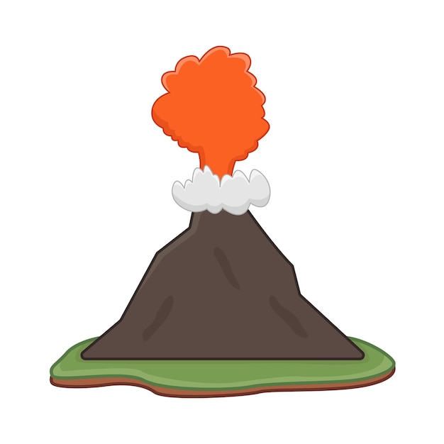 ベクトル 火山のイラスト