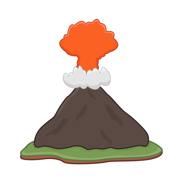 ベクトル 火山のイラスト