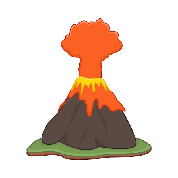 ベクトル 火山のイラスト