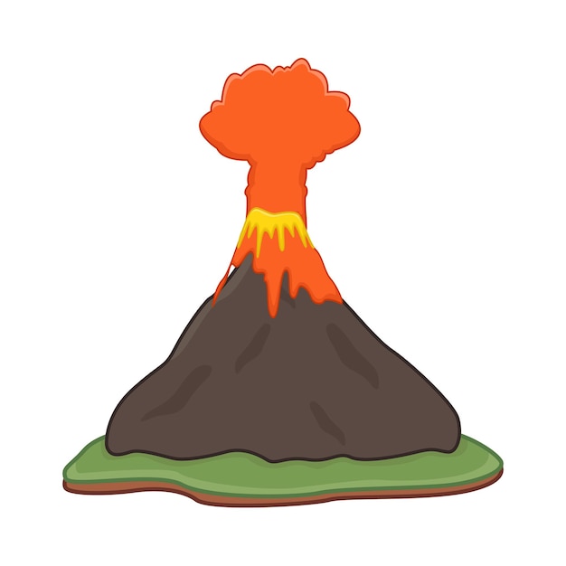 Вектор Иллюстрация вулкана