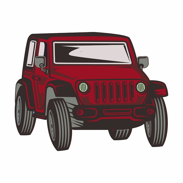 Illustration of off-road 4x4