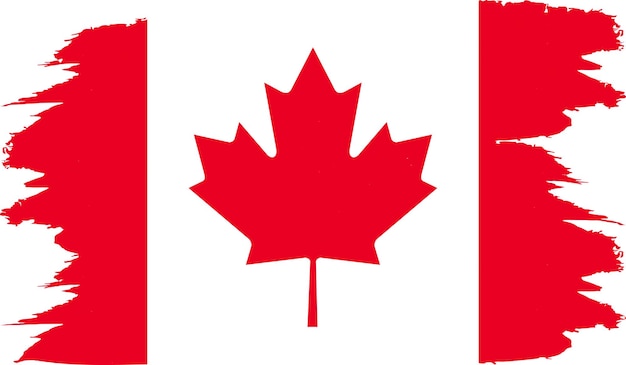 Illustration of the official national flag of Canada in vector form