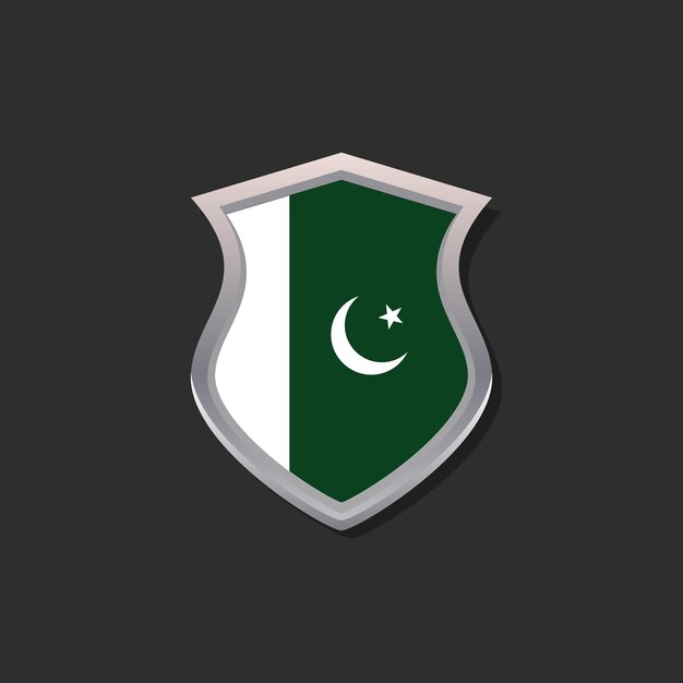 Illustration of pakistan flag template