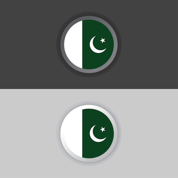 illustration of pakistan flag template