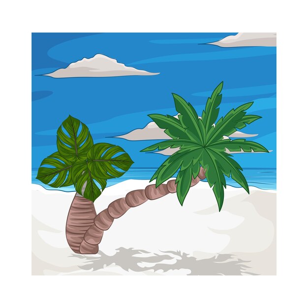 Vector illustration of palm
