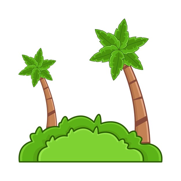 Vector illustration of palm