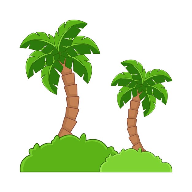 Vector illustration of palm