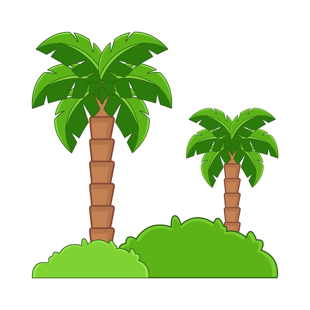 Vector illustration of palm