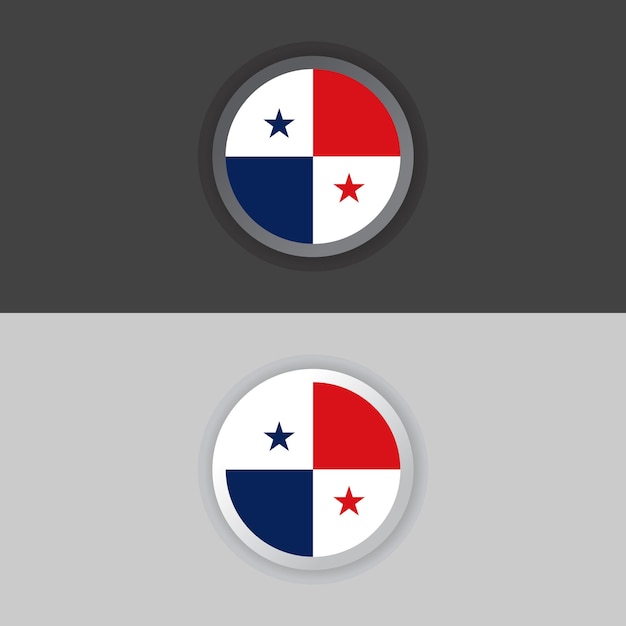 Illustration of Panama flag Template