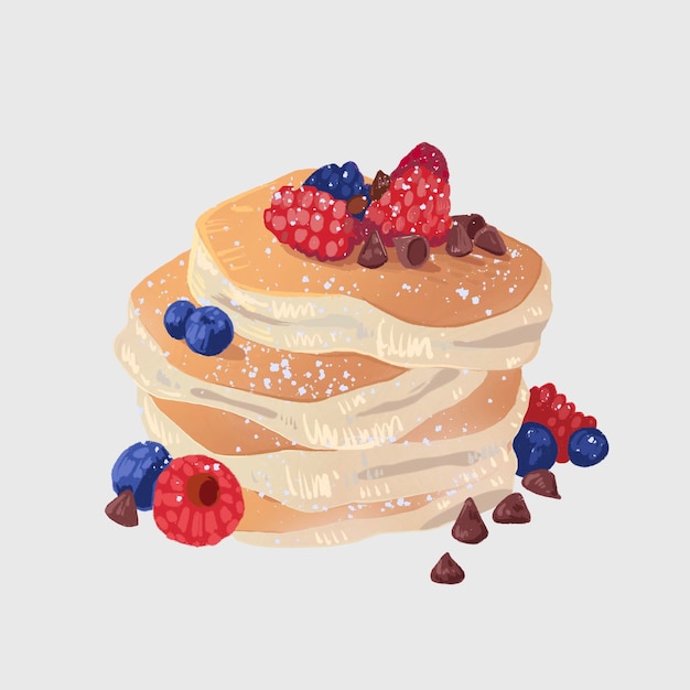 Vector illustration of pancake