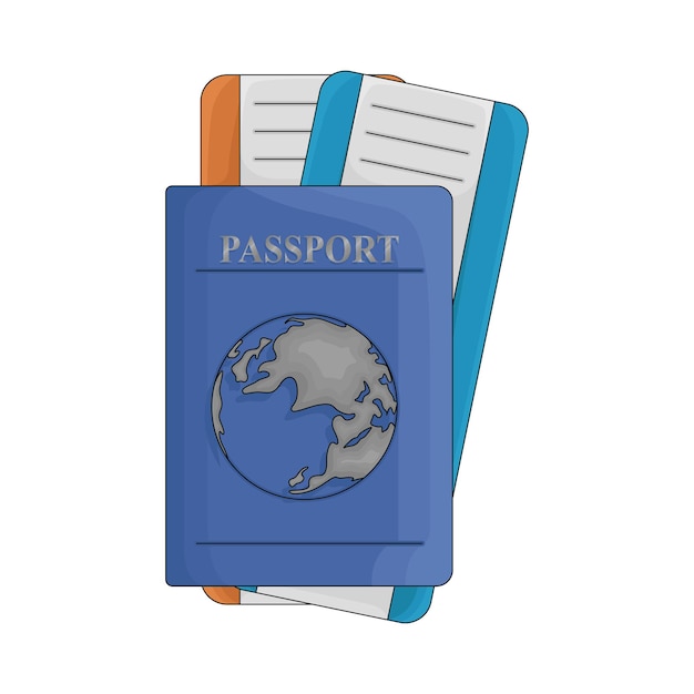 Illustration of passport