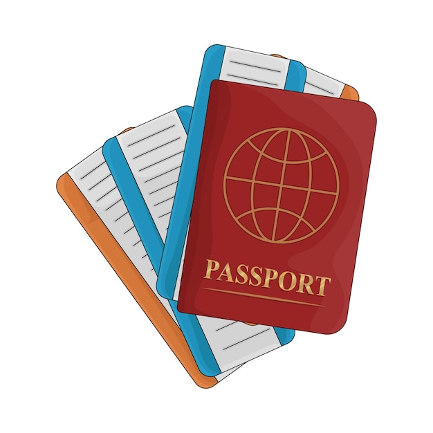 Illustration of passport