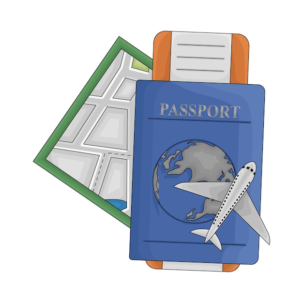 Illustration of passport