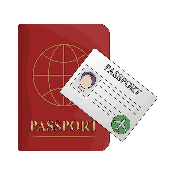 Vector illustration of passport
