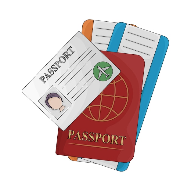 Illustration of passport