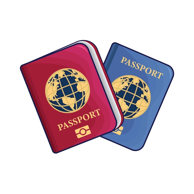 Illustration of passport