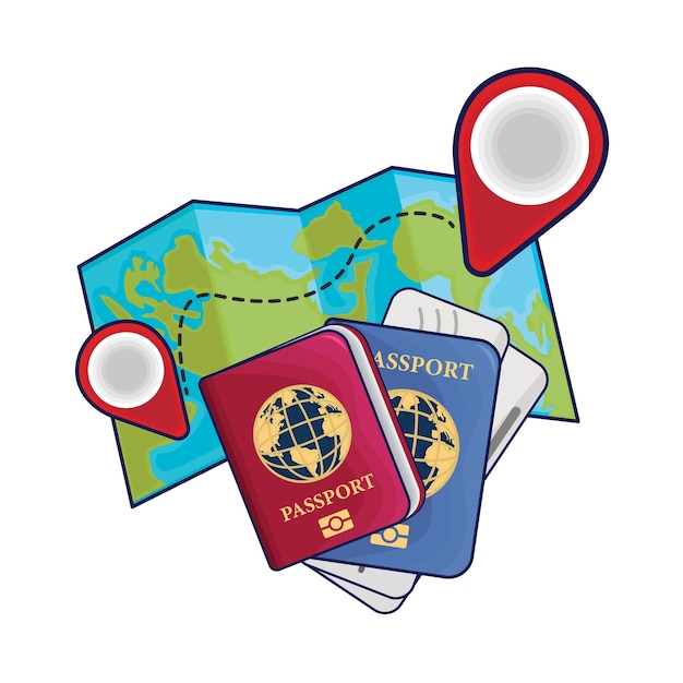 Illustration of passport