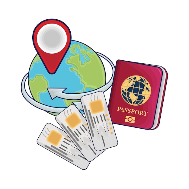 Illustration of passport