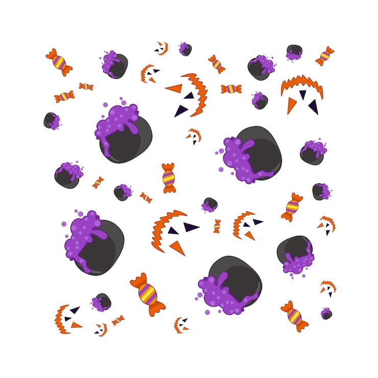 Vector illustration of pattern halloween