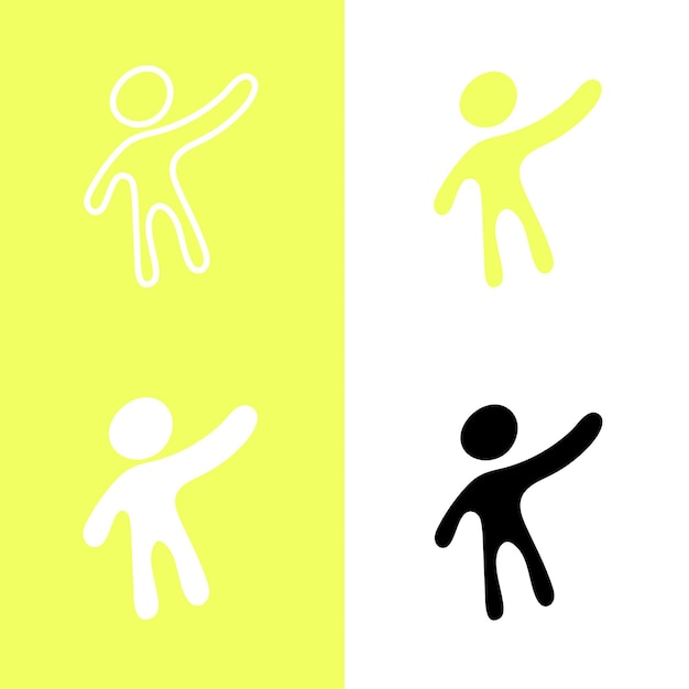 illustration of people raising hands