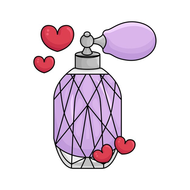 Vector illustration of perfume