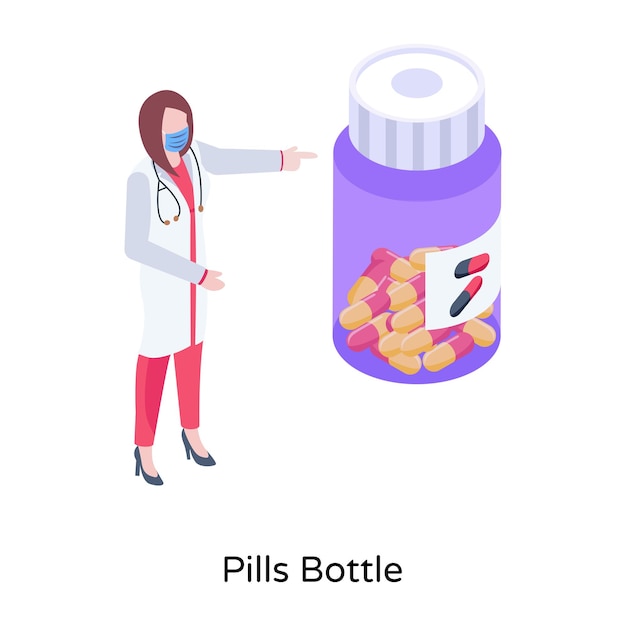 An illustration of pharmacy medicines editable design