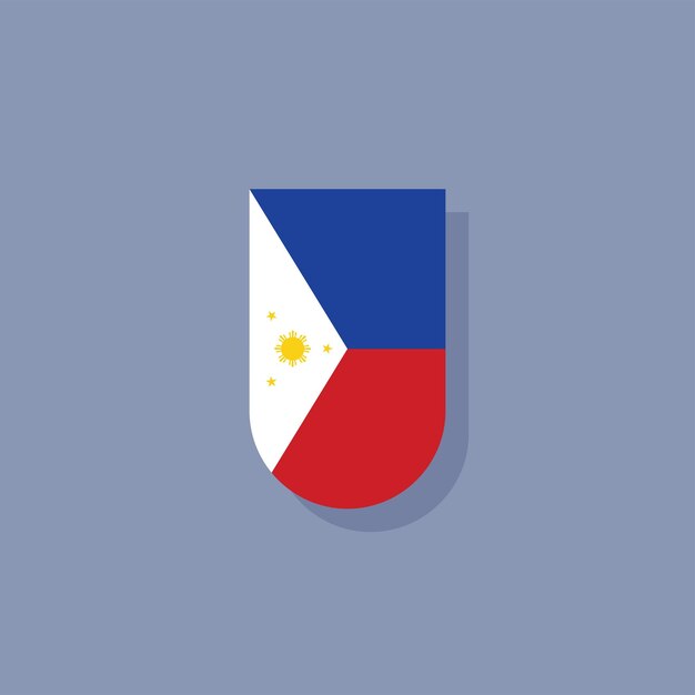 Vector illustration of philippines flag template