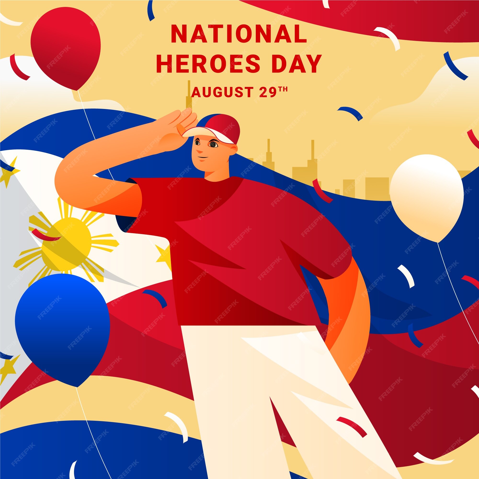 Premium Vector | Illustration for philippines national heroes day