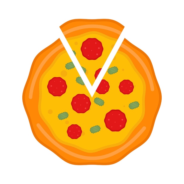 Illustration of pizza