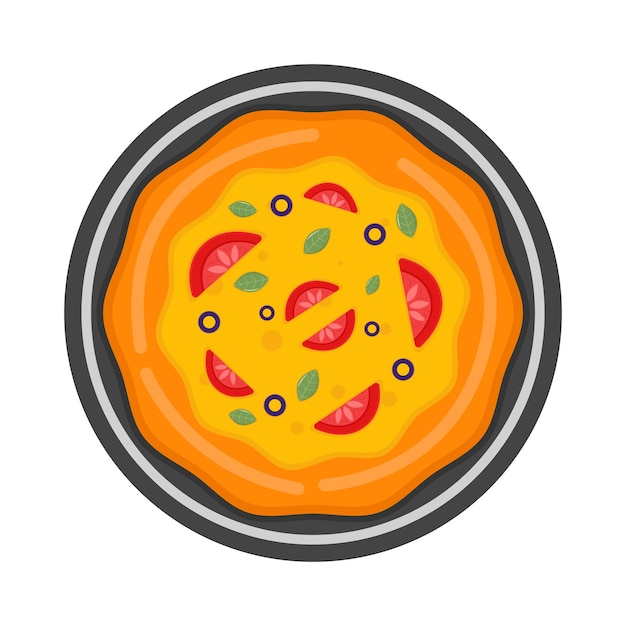 Vector illustration of pizza