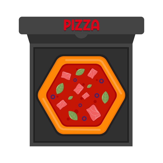 Illustration of pizza