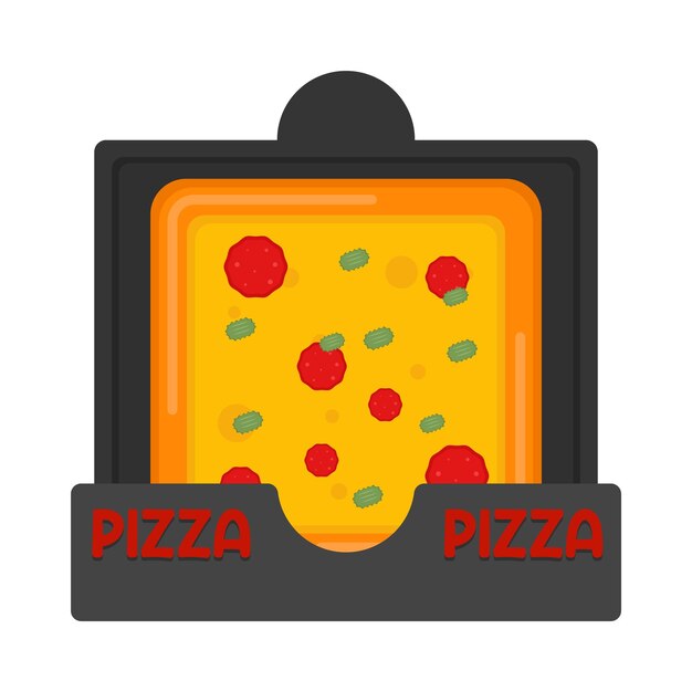 Illustration of pizza