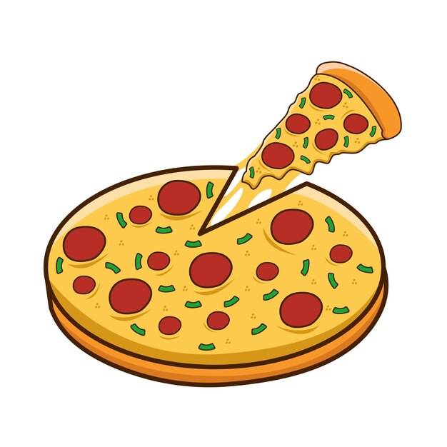 Illustration of pizza