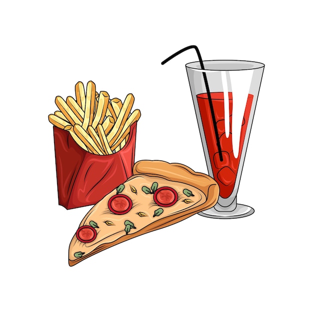 Vector illustration of pizza