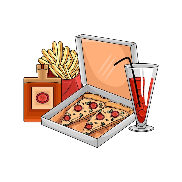 Illustration of pizza