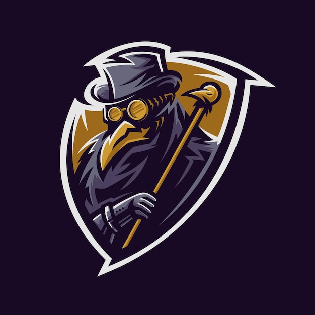 illustration of plague doctor