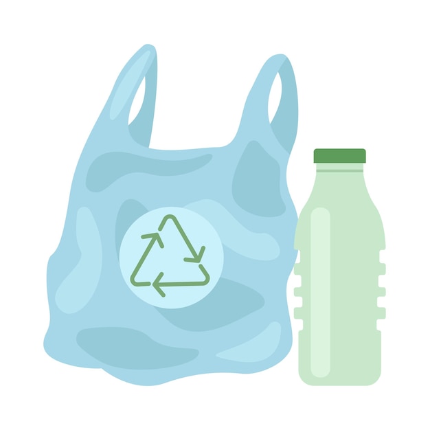 Vector illustration of plastic bag