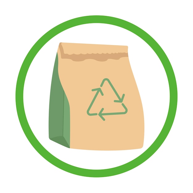 Illustration of plastic bag