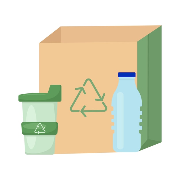 Illustration of plastic bag